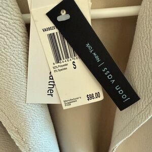Joan Vass Cream Textured Jacket